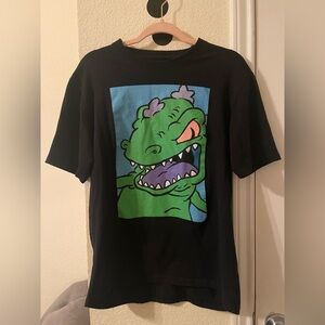 Nickelodeon Reptile Graphic short sleeve Black T-Shirt size large pre-owned